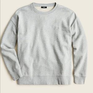 NWT J CREW UNIVERSITY TERRY LOGO SWEATSHIRT SOLDOUT!!